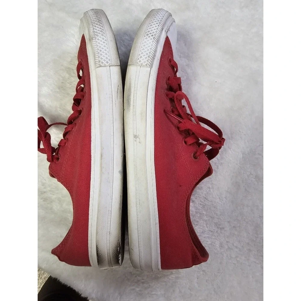 Converse All Star Mens Size 10 Red Canvas Sneakers - Picture 8 of 10